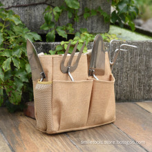 Green House Outdoor Garden Wheat Straw Handle Stain Steel Head Trowel Transplanter Cultivator Fork Digging Tool Set
